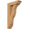 Ekena Millwork Funston Traditional Smooth Bracket w/ Offset Brace, Western Red Cedar, 5 1/2"W x 16"D x 28"H BKT0604X16X28FST01SWR - alternate 1